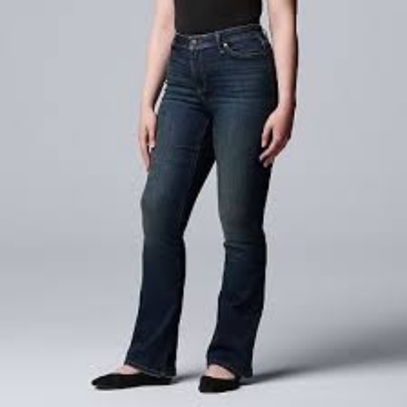 Simply Vera Vera Wang Mid Rise Bootcut Jeans - Picture 11 of 13